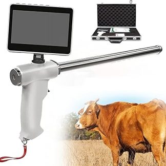 Аппарат для искусственного осеменения крупного рогатого скота с визуальным контролем, светодиодным экраном 360°, водонепроницаемой камерой и 15-мегапиксельным экраном.