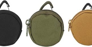 Набор из 3 круглых сумок для лакомств для собак Dioche с застежкой-молнией, прочные, подходят для дрессировки, прогулок, кемпинга и походов, изготовлены из ткани Oxford.