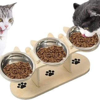 Приподнятые миски для собачьего корма | деревянная подставка, нескользящая подставка для собачьего корма, приподнятые миски для кошек, щенков, мелких и средних пород, для дома, балкона