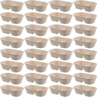 50 мисок для корма и воды для клеток, двойные миски для воды для домашних животных, миски для собак в клетках, миски для щенков.