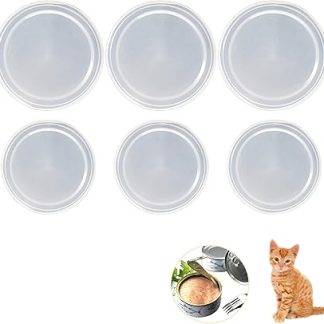 6 крышек для банок, крышки для банок 400 г, 800 г, крышки для банок с кормом для кошек и собак, моющиеся пластиковые крышки для хранения корма для домашних животных, кошачьего корма