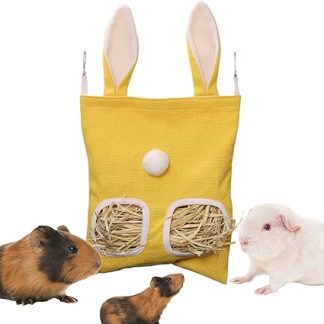Держатель для сена, мешок для корма для мелких животных, устойчивый к царапинам, большой объем, аксессуары для таких питомцев, как хомяки, кролики, шиншиллы.