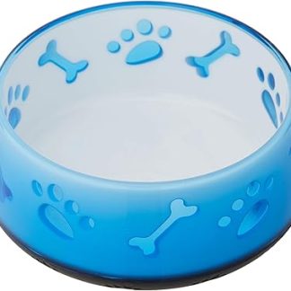 Миска для собак Croci из термопластичной резины, 300 мл, синяя.