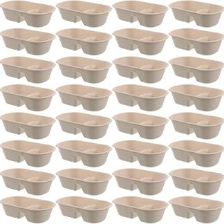 MERRYHAPY 50 шт. мисок для собачьих клеток для кормления щенков и переноски, для еды и воды в клетке.