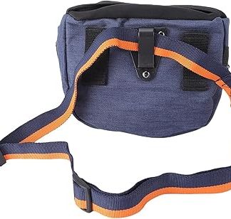 Сумка для прогулок с собакой Jectse с двумя отделениями для лакомств, телефона и ключей, для дрессировки, портативная сумка для дрессировки домашних животных, подходит для собак маленьких, средних и больших размеров.