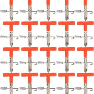 Автоматические поилки для кроликов и кур | 20 шт. Прочная трехсторонняя система поения | Герметичный набор для поения домашней птицы в клетках/курятниках/стадах