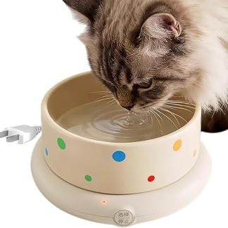 Миска для воды с подогревом для собак - термоводонагреватель для собак и кошек большой емкости, миска для корма (йогурта), подходит для общежития, квартиры или гостиной.