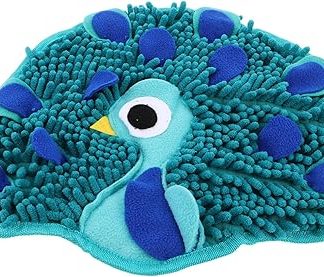 Интерактивный коврик для дрессировки собак MERRYHAPY со спрятанными лакомствами для обнюхивания и медленного кормления. Развивающая головоломка для маленьких и больших собак. Умственная стимуляция и развлечение.