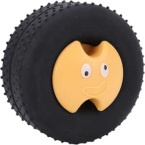 Интерактивная игрушка-кормушка для собак Haofy, с дизайном в виде шины, снижает тревожность и чувство одиночества, помогает поддерживать вес, изготовлена ​​из прочного силикона, подходит для крупных и средних собак, с функцией медленного кормления.