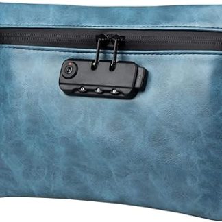 Автоматическая кормушка для домашних животных, кожаный чехол для табака на молнии - футляр для трубки - подарок на День благодарения или день рождения для мужчин, модель F, большая вместимость