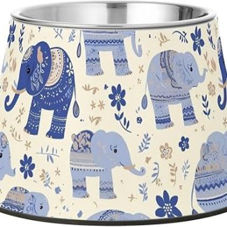 Симпатичная фиолетовая миска для корма и подставки для собак, миска для воды из нержавеющей стали для маленьких собак, чтобы снять усталость и раздражение.