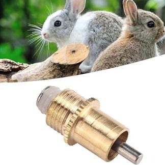 Поилка SustVita для кроликов, 20 штук, полная система поения для мелких животных с элементами из нержавеющей стали для установки в клетке, подходит также в качестве поилки для домашней птицы.