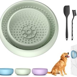 Набор из двух мисок для собак Pawinner с присоской, изготовленных из пищевого силикона, предназначен для борьбы с тревожностью и поддержания гигиены полости рта, обладает охлаждающим и нескользящим эффектом.