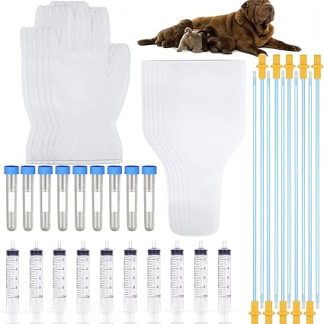Набор для разведения собак из 10 предметов, принадлежности для разведения собак, набор для искусственного осеменения животных, набор для разведения собак мелких и средних пород.