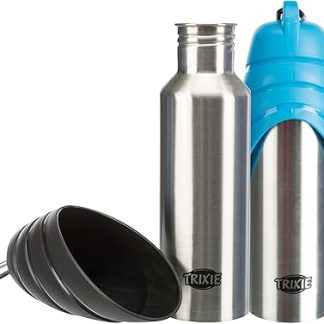 Бутылка для напитков Trixie с кувшином, нержавеющая сталь/пластик, серебристый/красный, 0,75 л