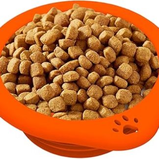 Для путешествий с собаками, 300 мл, складная с карабином, силиконовая, для домашних животных, для отдыха на природе, походов, пляжа, дома, щенков, котят.