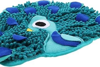 Интерактивная игрушка для собак Peacock с функцией поиска лакомств, способствующая медленному кормлению, развивает когнитивные способности и стимулирует умственную деятельность собаки. Подходит для собак маленьких и больших размеров.