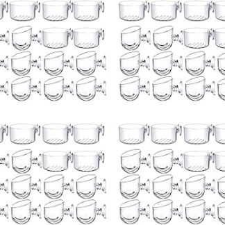 ISTOVO 64 шт. Подставки для водных растений, прозрачные акриловые горшки для водных растений с присосками, декор для аквариума, 2 формы.