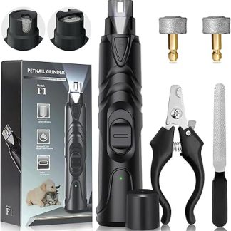 Krallenschleifer Dog 2-Gang, Krallenschleifer для домашних животных, Перезаряжаемая шлифовальная машинка для собачьих когтей, Krallenstreile Dog для больших, средних и маленьких собак