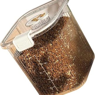 Универсальный вместительный герметичный контейнер для хранения корма для домашних животных, для дома, для собак и кошек, изготовлен из безопасного ПЭТ-материала.