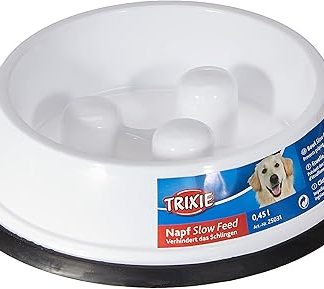 Кормушка для кормления Trixie SLOW FEEDING NAPF, пластик/TPR, 0,45 л/Ø 20 см, различные цвета.