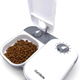 Автоматическая кормушка Cat Mate 401, до 2 x 400 г, белая.