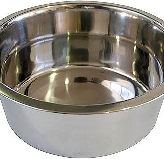 Croci DOS – миска для собак из нержавеющей стали, объем 1,9 л, гигиеничная и прочная, контейнер для еды и воды, можно мыть в посудомойке, диаметр 21 см.