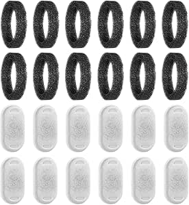 Фильтры для поилки для кошек | Набор из 12 сменных фильтров для воды для кошек - аксессуары для ежедневного кормления и поения домашних животных дома и в саду.