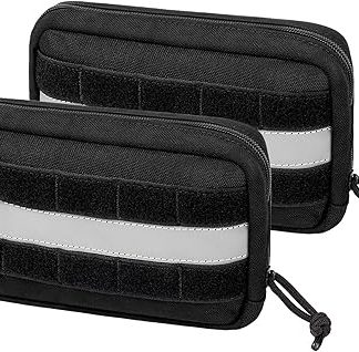 Набор из двух мешков для корма для собак OneTigris, большой вместимости, со светоотражающими полосами, подходит для тактической шлейки собаки, для тренировок и прогулок.