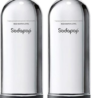 Набор Sodapop PET DUO SET – 2 ПЭТ-бутылки по 1 л, изготовленные из высококачественного пластика, 850 мл.