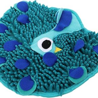 Интерактивная игрушка Hemobllo для медленного кормления собак, развивающая обоняние и помогающая спрятать лакомства. Игрушка-головоломка для собак мелких и крупных пород, в форме павлина.