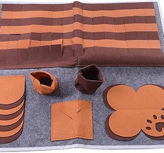 Интерактивная многофункциональная игрушка для медленного кормления собак, предназначенная для приучения к обонянию.