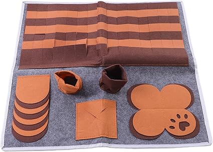 Интерактивный коврик для кормления собак Haofy размером 24 x 24 дюйма, предназначенный для медленного кормления и тренировки обоняния домашних животных. Игровой коврик для дома.