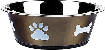 Классическая миска для корма для животных Classic Pet Products Posh Paws Classic Dish 2500 мл, графитовая.