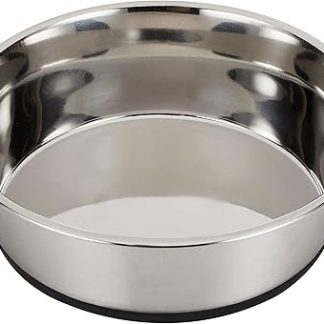 Миска для собак Kerbl из нержавеющей стали, нескользящая, 2800 мл.