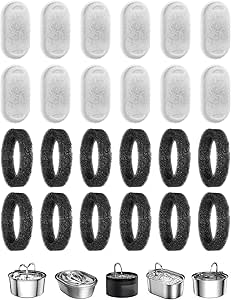 Фильтр для кошачьего фонтана, набор фильтров для фонтана для домашних животных, аксессуары для ежедневного кормления и полива питомцев дома и в саду.