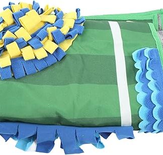 Интерактивный коврик для собак Yctze Pet Sniffing Mat с имитацией запаха корма, дизайн футбольного поля, одеяло для собак для снятия стресса.