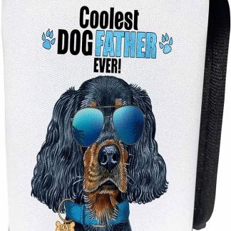 Can Cooler Bottle Wrap - Sunglasses on a Cool Gordon Setter Dog for Fathers Day Pet Dads Dogs Rule Collection