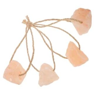 Toddmomy 4pcs Salt Lick Block Goat Mineral Block Pink Salt Lick Holder for Horses Animals Chew Toys