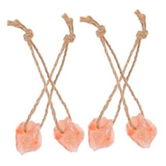 Yardwe 4pcs Salt Lick Block Pink Salt for Deer Goat Horse Livestock Mineral Blocks Deer Food Backyard Goat Supplies Livestock Treats