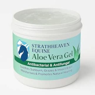 Strathheaven Equine Aloe Vera Gel for Horses – Antibacterial & Antifungal – Soothes Sunburn, Grazes, Insect Bites – Hydrates & Supports Natural Healing – 500ml Natural Horse Skincare