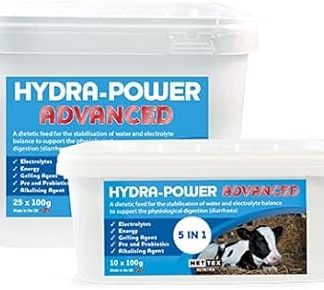 Nettex Homestead Farm Supplies Hydra-Power ADVANCED 10 x 100g sachets (formally Hydra-Scour) - for cattle and calves
