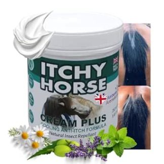 Amberley Aromatics Itchy Horse Cream PLUS – 250ml – Natural Anti-Itch & Insect-Repelling Moisturiser – Soothes Irritated Skin & Promotes Healthy Coat – Vegan & Cruelty-Free – Made in the UK