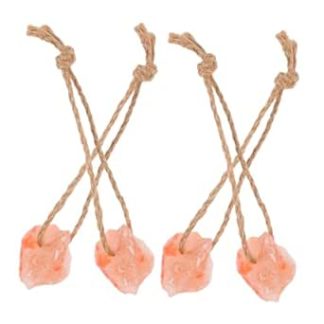 Toyvian 4pcs Salt Lick Block for Livestock Pink Salt Mineral Block for Horse Goat Deer and Other Livestock for Animals