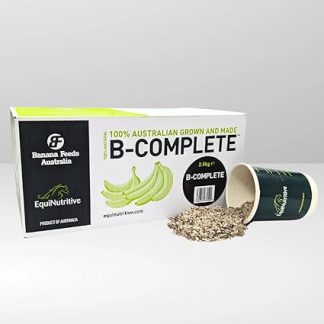 B-Complete - Horse Gut Supplement - 100% Natural Prebiotic Support for Gastric Ulcers and Excess Acid - Equine Digestive Gut Balancer - Dried Green Bananas (1 kg)