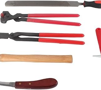 Qcwwy 6Pcs Farrier Hoof Trim Tools Alloy Construction For Horses Donkeys Cows Sheep Horse Care Supplies