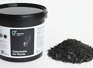 Feed Charcoal for Horses - 5 L Bucket Premium Feed Charcoal for Healthy Digestion, Prevention and Natural Instant Aid for Colic and Faeces Water