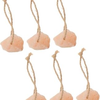 6pcs Animal Salt Lick Natural Pink Salt Block for Horses Deer Cattle Livestock Rabbit Toys