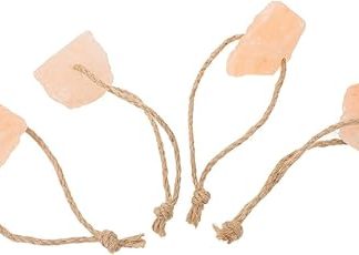 4pcs Natural Salt Lick Blocks Essential Mineral Feeding for Horses Cows Deer Livestock Suitable for Cattle and Goats