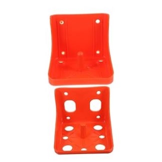 Milisten Salt Block Holder Box for Cattle and Sheep, Livestock Salt Licking Rack with Large and Small Holes, Sturdy Farm Mineral Block Feeder for Horses and Sheep, 2pcs Set